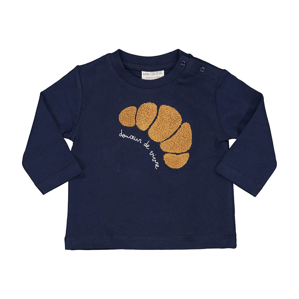 Sudadera bebé niño Croissant Nursery Blue Birba Trybeyond