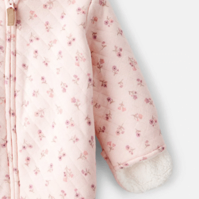 Abrigo para bebé astronauta rosa en algodón Carter's