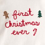 Conjunto dos piezas algodón "my first christmas" Carter's