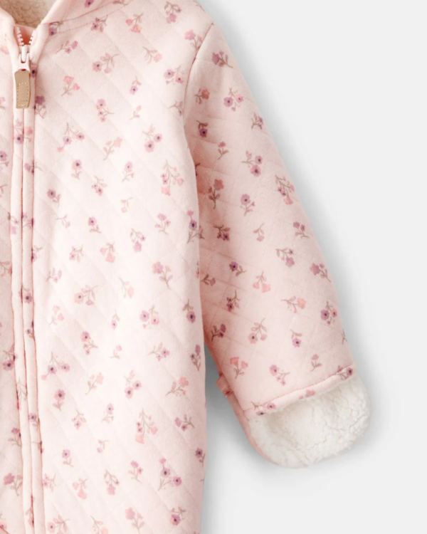 Abrigo para bebé astronauta rosa en algodón Carter's