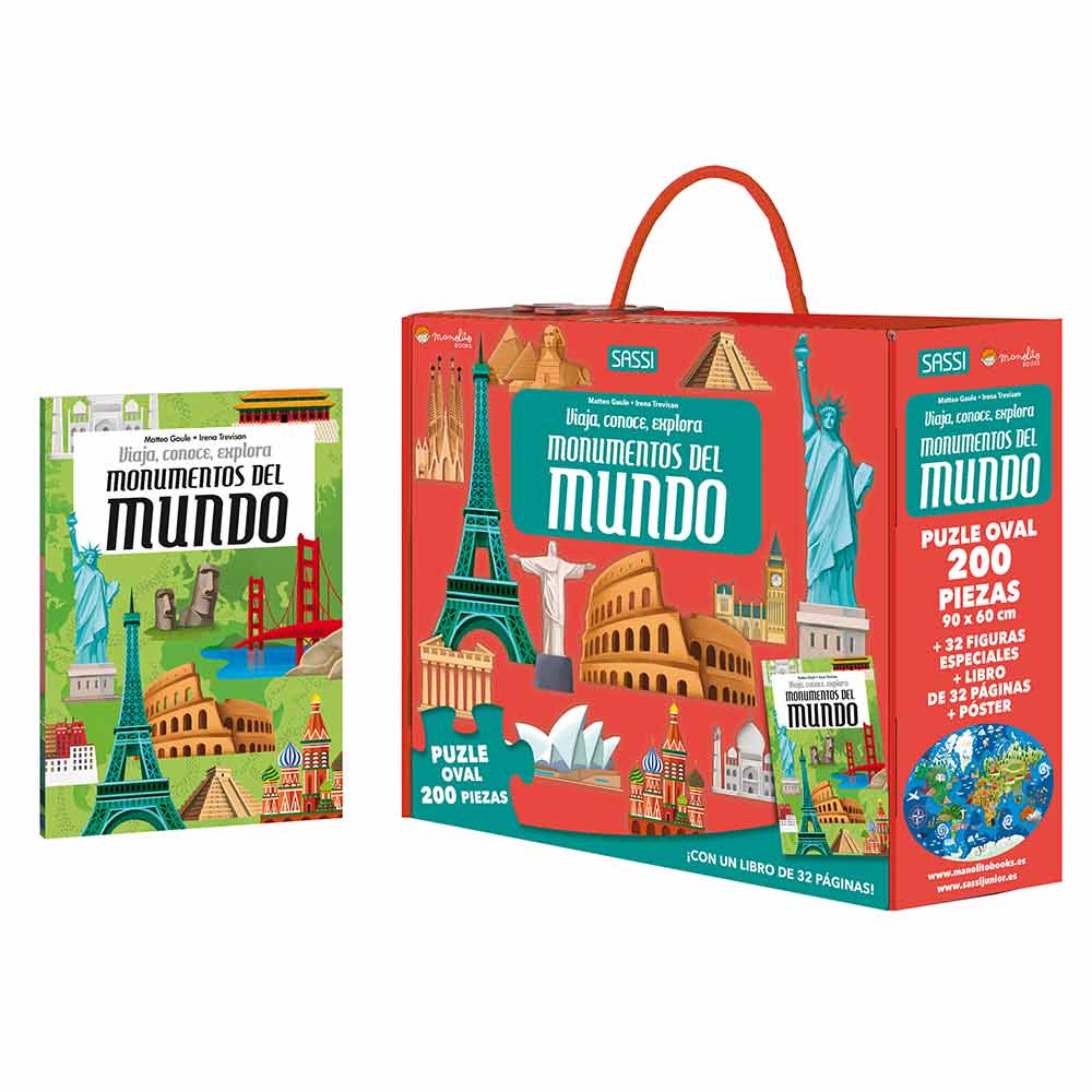 Libro Monumentos Del Mundo + Puzzle Manolito Books