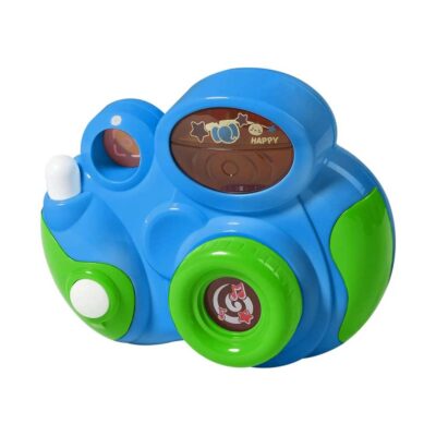 Cámara de fotos musical azul para bebé KioKids