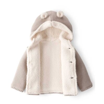 Cárdigan tejido con sherpa en algodón Carter's