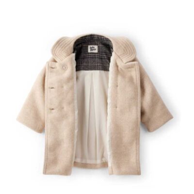 Chaqueta marrón bebé niña de fieltro de Carter's