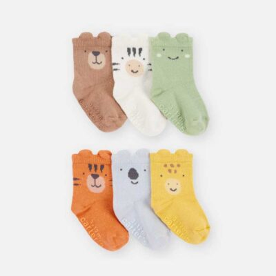 Pack 6 calcetines con animales y orejitas 3D Carter's