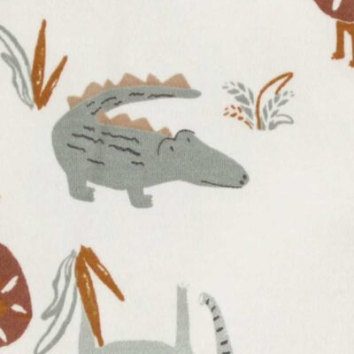 Pijama animal print marfil para niñ