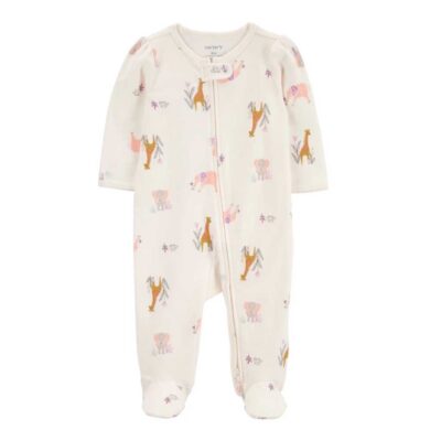 Pijama en 1 pieza de algodón con diseño animales Carter's