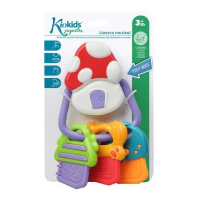 Llavero Sonajero 18X11cm mordedor musical Kiokids