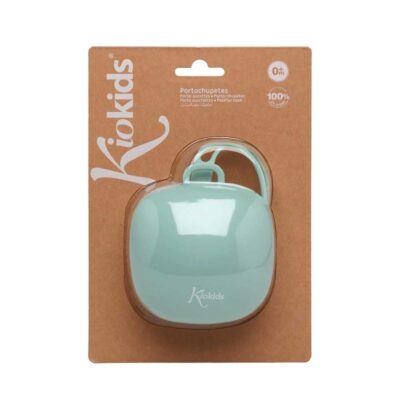 Portachupetes de silicona salvia para bebé KioKids