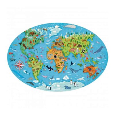 Libro y Puzzle Los Animales del Mundo Manolito Books