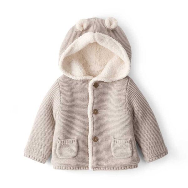 Cárdigan tejido con sherpa en algodón Carter's