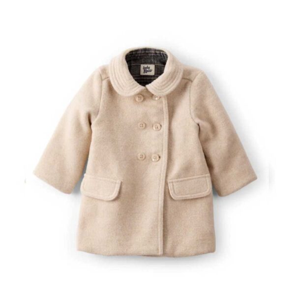 Chaqueta marrón bebé niña de fieltro de Carter's