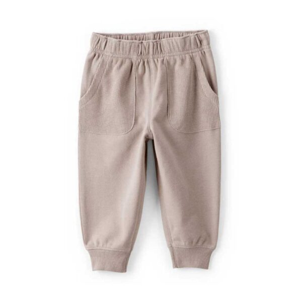 Conjunto dos piezas sudadera polar y pantalón marfil Carter's