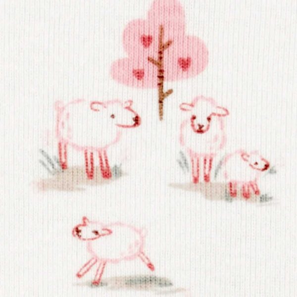 Pack de seis bodies de manga larga estampado granja Carter's