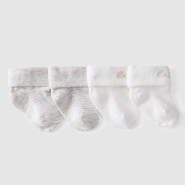 Pack de 2 pares de calcetines en algodón con puño plegable de Carter's