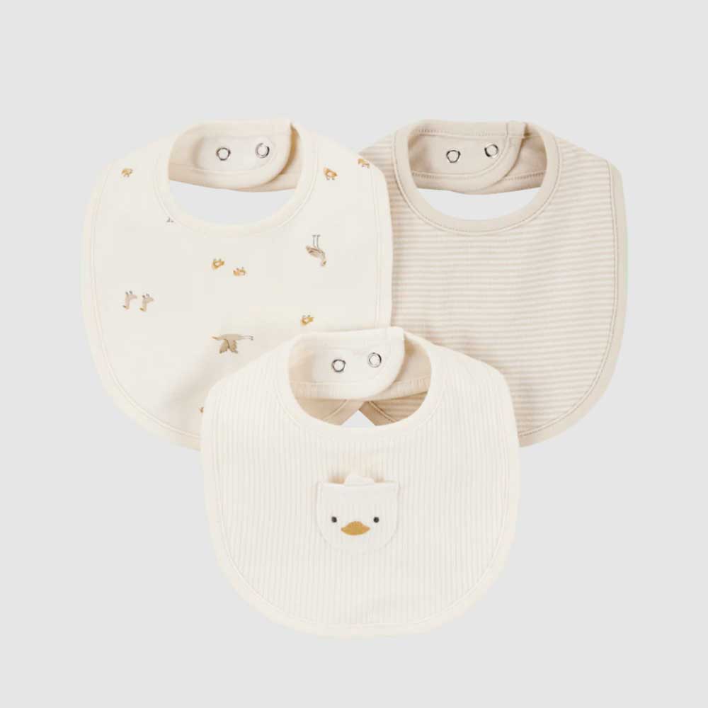 Pack tres baberos algodón diseño aves Carter's