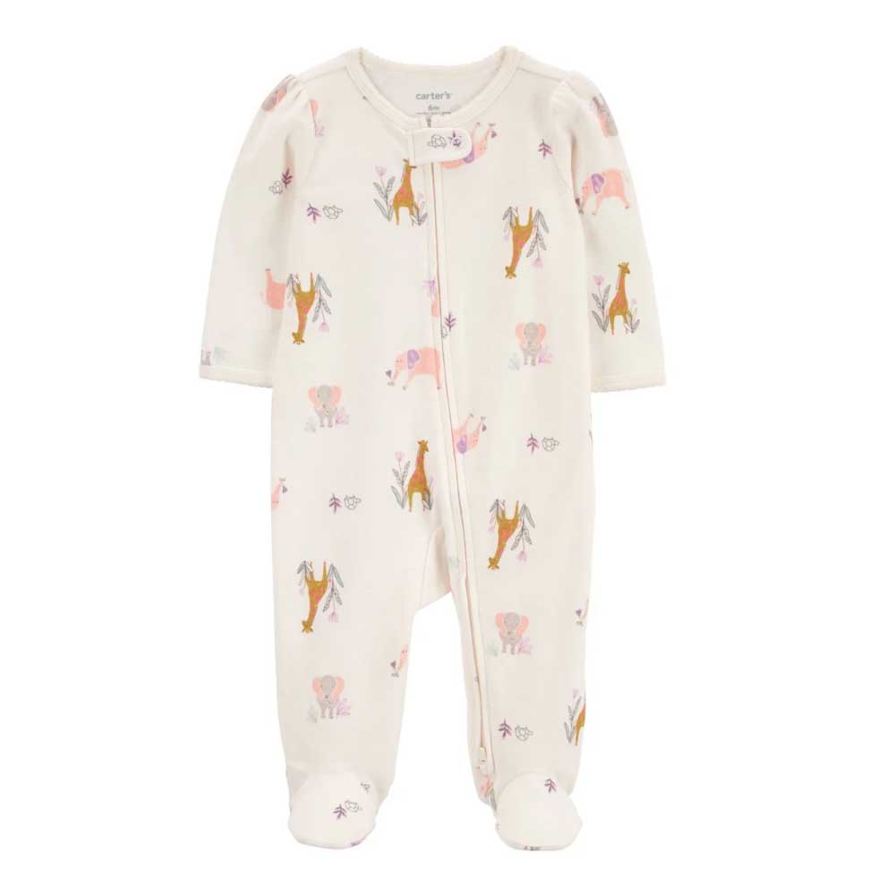 Pijama en 1 pieza de algodón con diseño animales Carter's