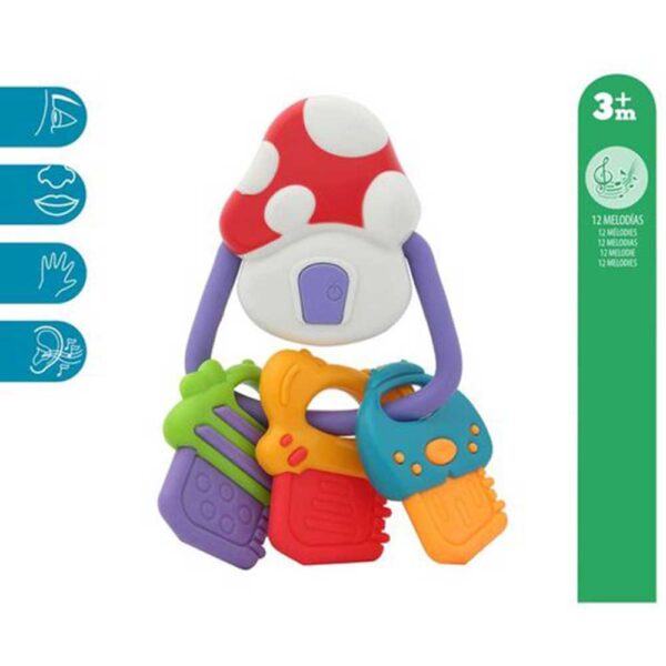 Llavero Sonajero 18X11cm mordedor musical Kiokids