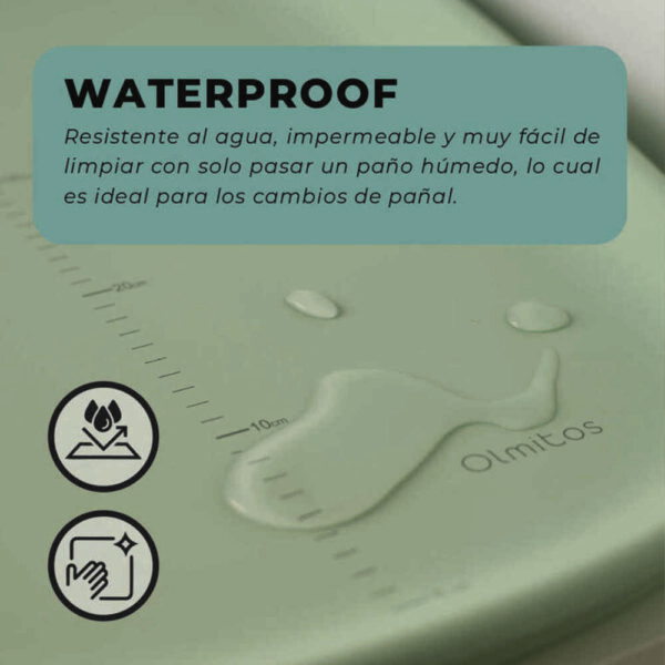 Cambiador para bebé EVA Mint Olmitos