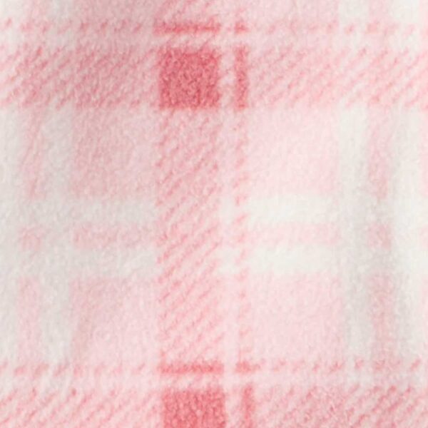 Conjunto 3 piezas cárdigan rosa de cuadros, body y pantalón Carter's