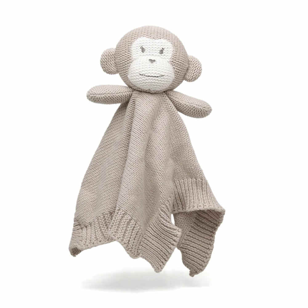 Doudou mono en algodón 25cm para recién nacido KioKids