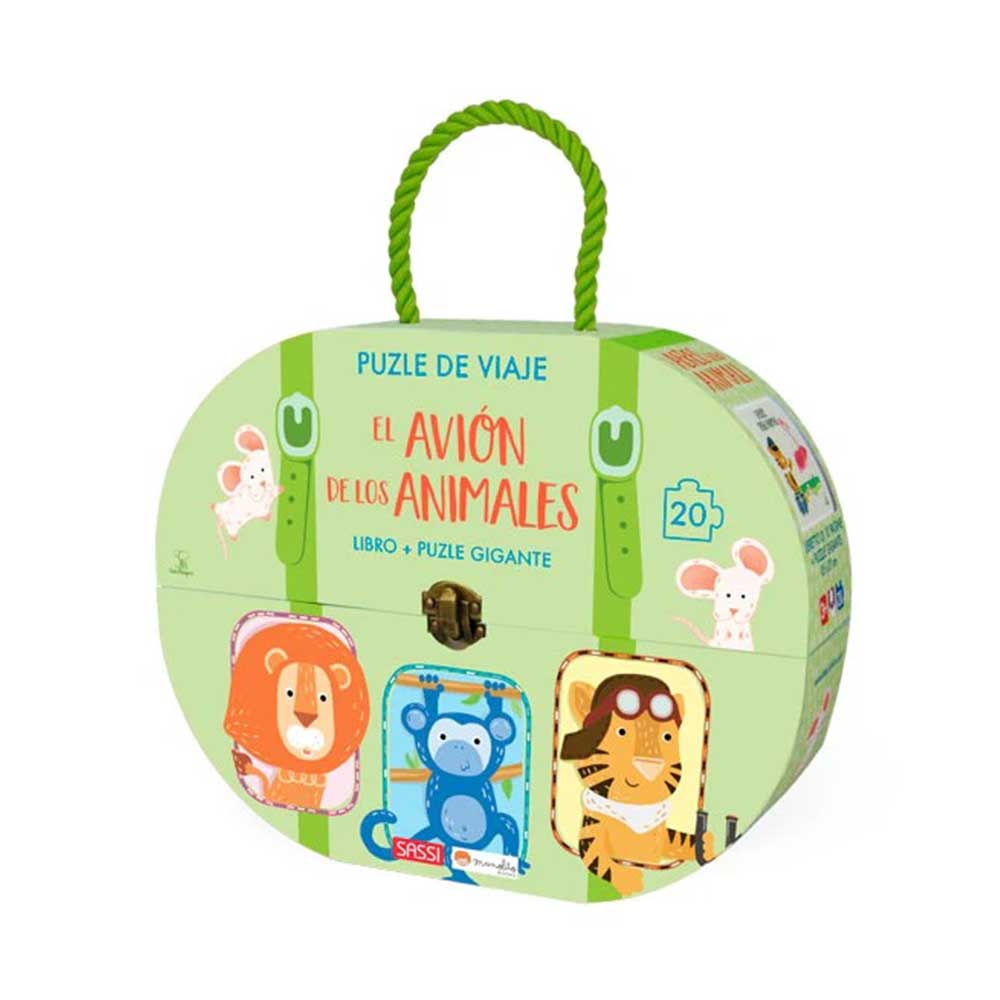 Puzzle de Viaje El Avión de los Animales Manolito Books