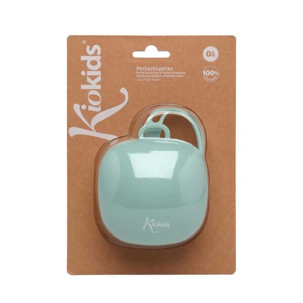 Portachupetes de silicona salvia para bebé KioKids