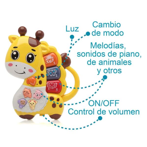 Juguete Jirafa 18x16 para bebé KioKids