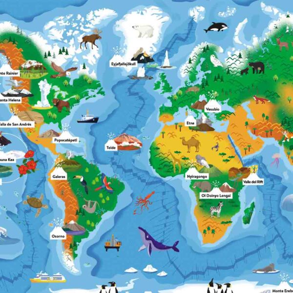 Libro-Atlas Los Volcanes Manolito Books