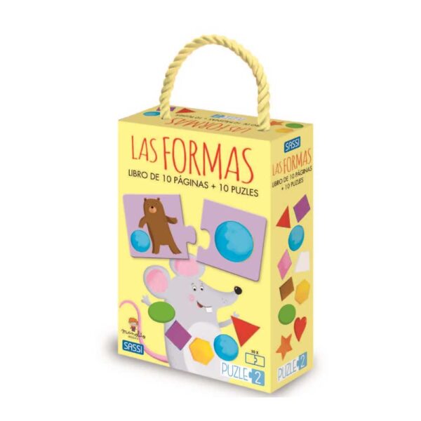 Libro 10 páginas y Puzzle Las Formas Manolito Books
