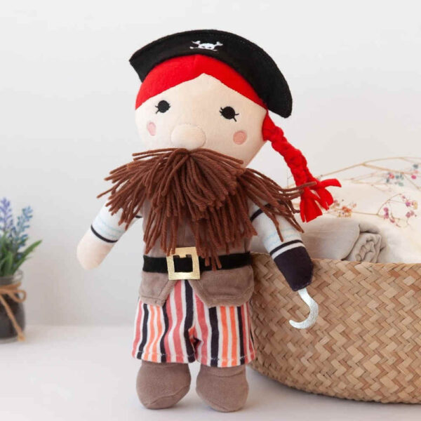 Muñeco de peluche pirata 40cm KioKids