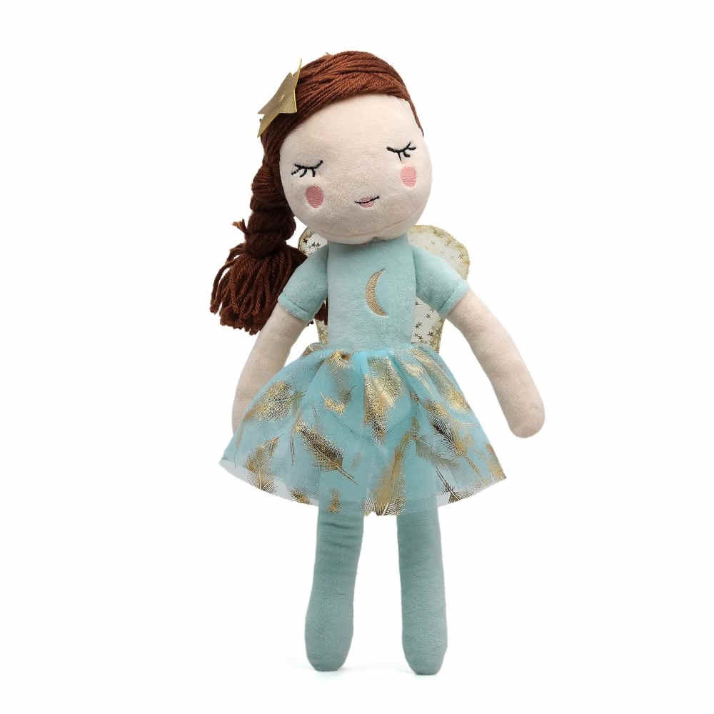 Muñeca de peluche hada azul 40cm KioKids