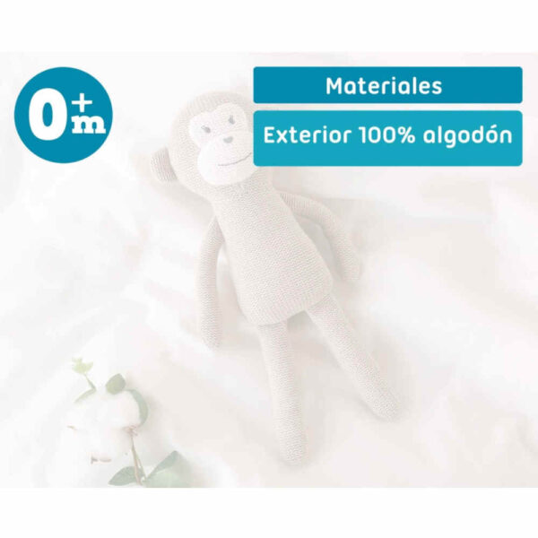 Peluche mono patilargo algodón 30 cm KioKids