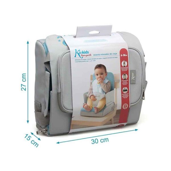 Trona de viaje azul dinosaurio KioKids