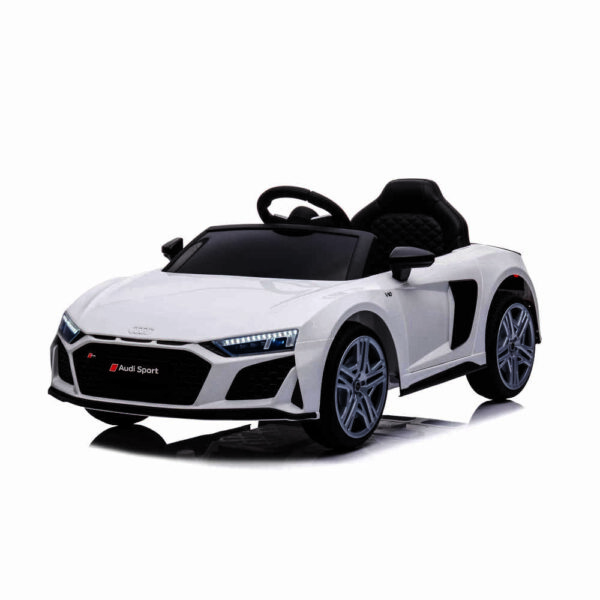 Coche Eléctrico para Niños Audi R8 Sport Blanco Baroni Toys