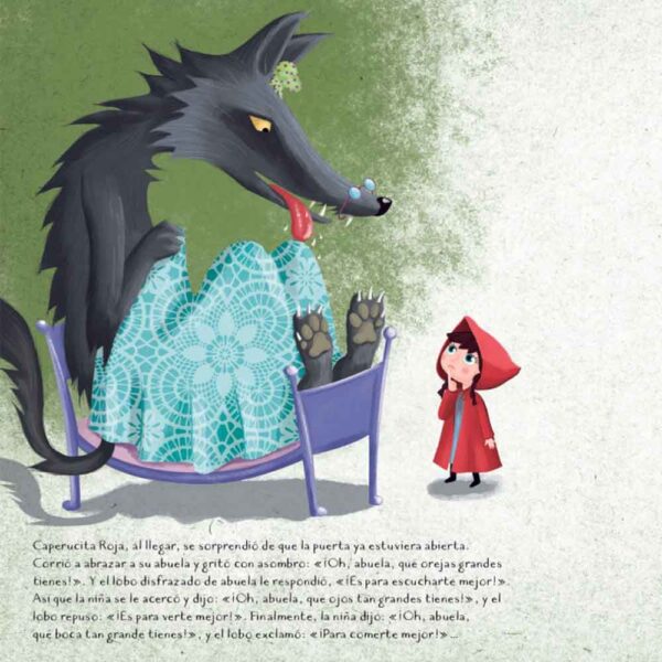 Libro Caperucita Roja Fábulas Cortadas Manolito Books