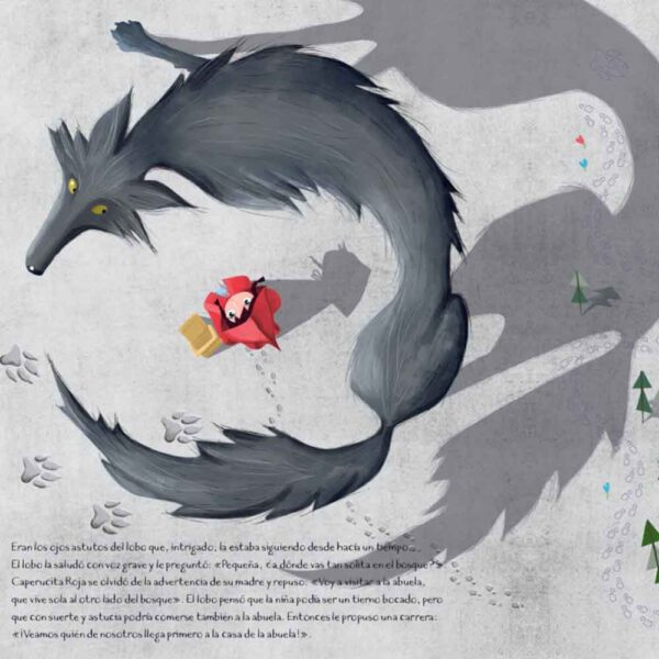 Libro Caperucita Roja Fábulas Cortadas Manolito Books