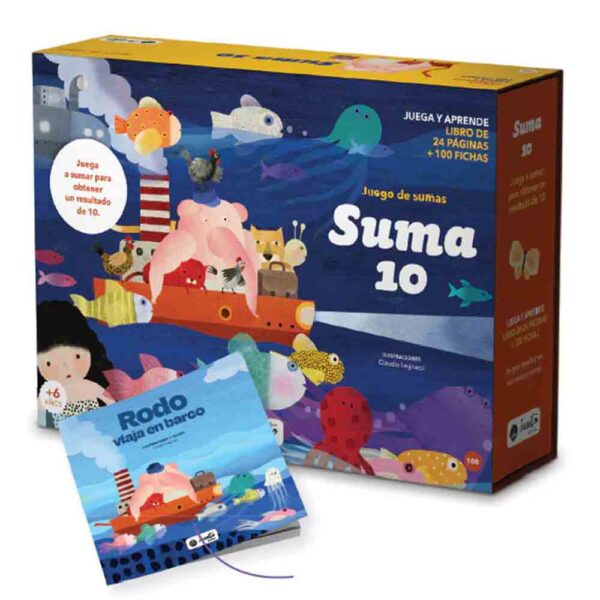 Libro y juego Suma 10 (rodo) Manolito Books