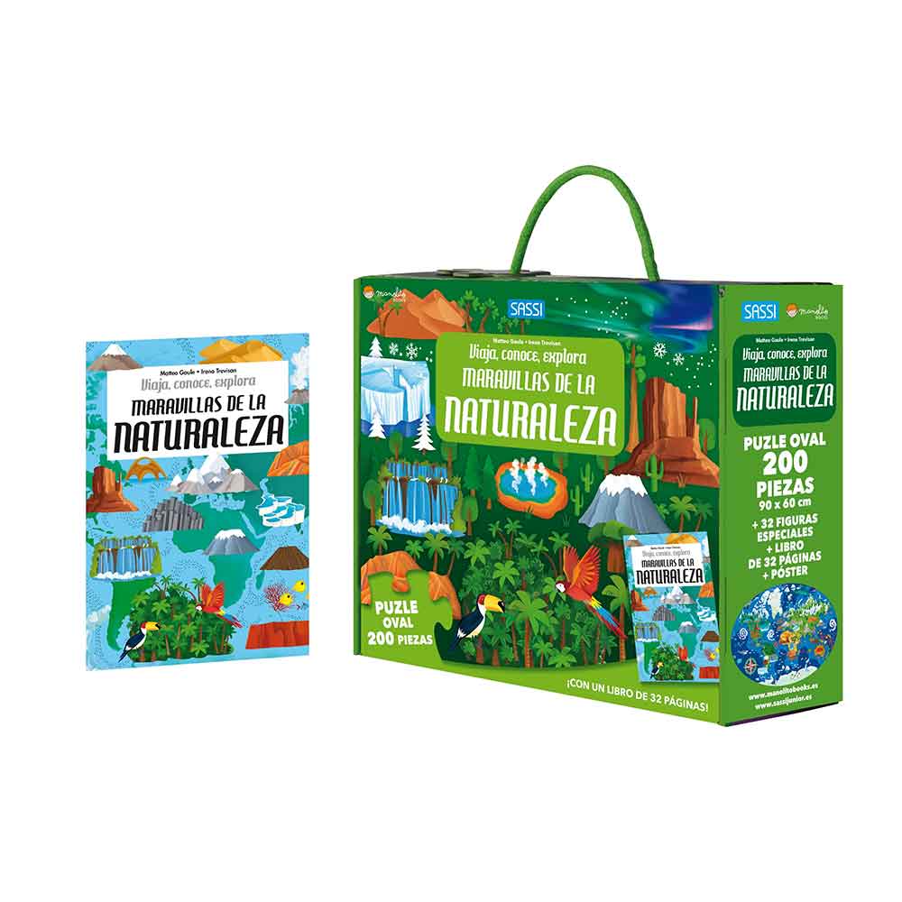 Libro y Puzzle Maravillas de la Naturaleza Manolito Books