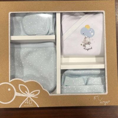 Conjunto camiseta cruzada, polaina, babero, gorro y manopla Magical Yerge