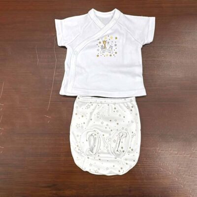 Jubón cruzado blanco transfers posicional estrellas mod. 2 Yerge