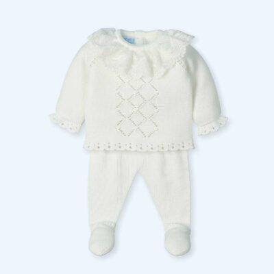 Traje 2 Piezas punto, tul bordado SPECIAL THING Mac Ilusión