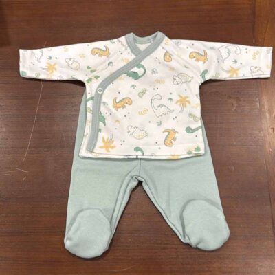 Conjunto jubón cruzado estampado polaina estampada dinos Yerge