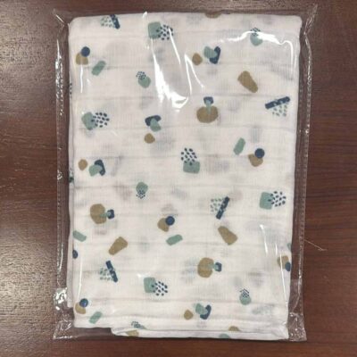 Muselina en doble gasa de algodón estampado Yerge