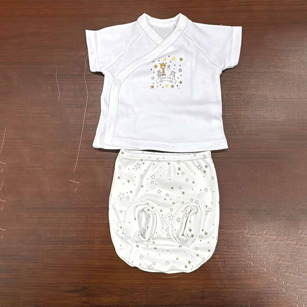 Jubón cruzado blanco transfers posicional estrellas mod. 2 Yerge