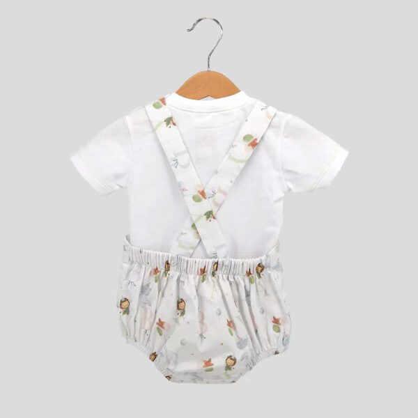 Peto bebé estampado ABC con camiseta Amorim