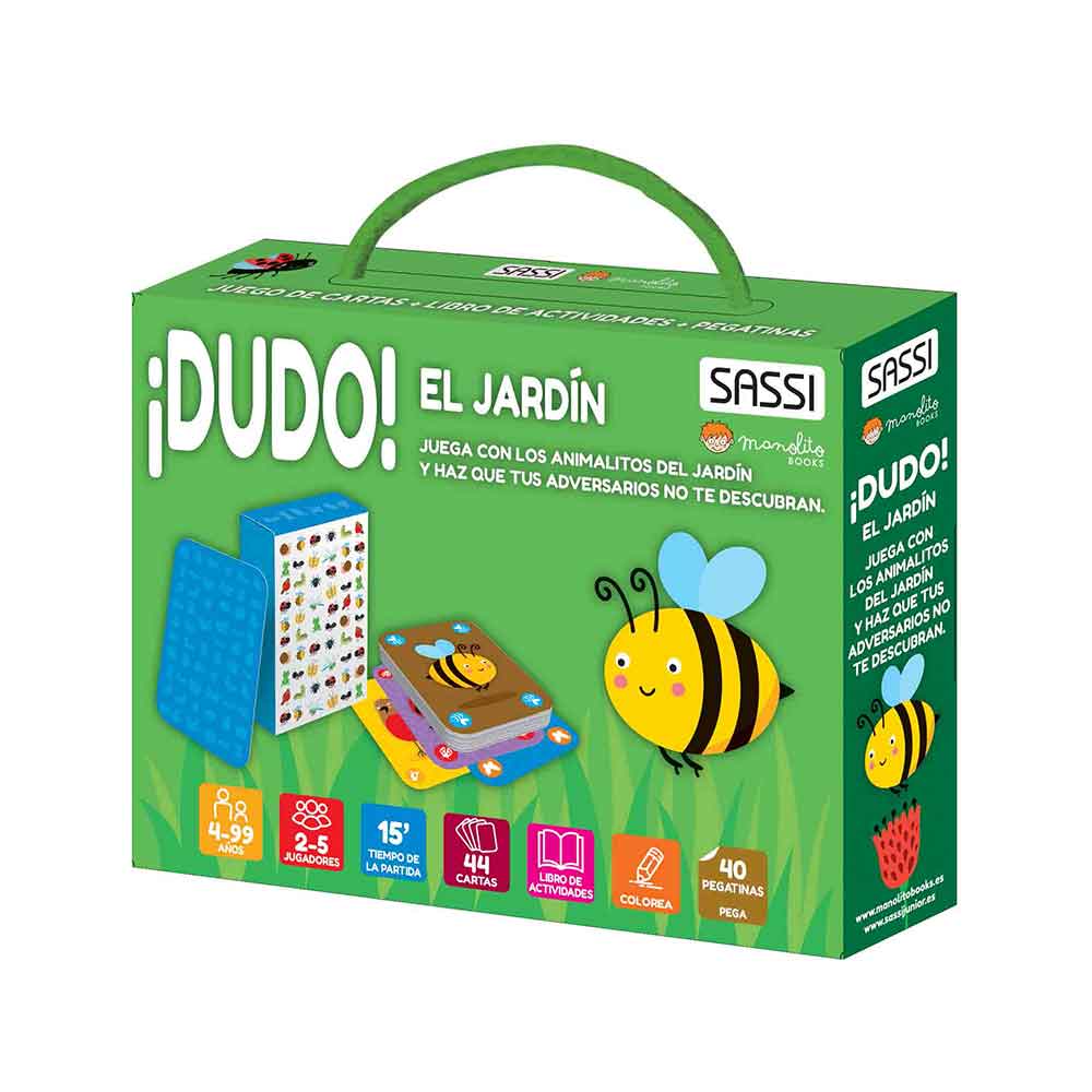 Libro juego ¡Dudo! El jardin Manolito Books