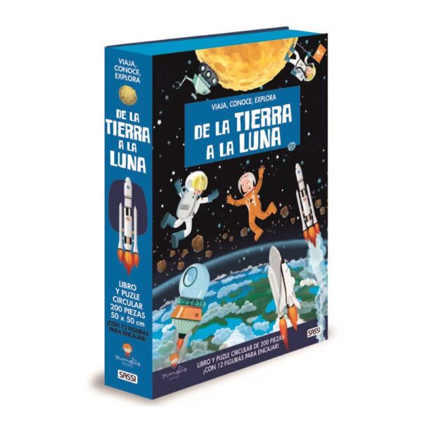 Libro y Puzzle De la Tierra a la Luna Manolito Books