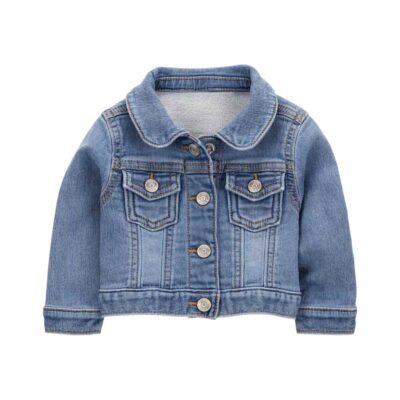 Chaqueta denim clásica con bolsillos para bebé niña Carter's