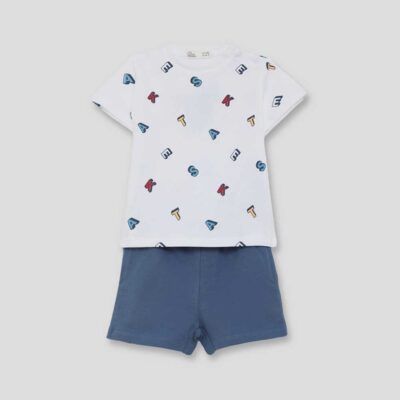 Conjunto 2 piezas bebé niño 264005 azul oscuro Street Monkey